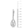 4/5 CT DEW Created Moissanite leverback Dangle Earrings in Sterling Silver