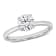1 CT TW Lab-Grown Diamond Solitaire Ring in 14K White Gold