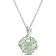 6 1/2 CT TGW Green Quartz and Diamond Accent Swirl Pendant with Chain in
Sterling Silver
