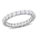 2 1/3 CT TGW Lab Grown Diamond Eternity Band in 14K White Gold- Size 9