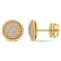 1/3 CT TW Diamond Circular Stud Earrings in 14k Yellow Gold