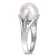 11-12MM Freshwater Cultured Pearl and Diamond-Accent Split Shank Ring in
Sterling Silver