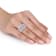 3 3/8 CT TGW Lab Grown Diamond Wide Band Ring in 14K White Gold