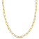 3.5MM Fancy Paperclip Chain Necklace in Yellow Plated Sterling Silver