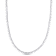44 1/2 CT TGW Created White Sapphire Teardrop Tennis Necklace in
Sterling Silver