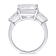 8 7/8 CTW White Topaz 3-Stone Ring in Sterling Silver