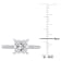 2 1/6 CT TW Lab-Grown Diamond Engagement Ring in 14K White Gold