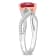 1 3/4 CT TGW Ruby and 1/4 CT TW Diamond Heart Infinity Ring in 14K
2-Tone White and Rose Gold