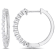 1/2 CT TW Diamond Hoop Earrings in Platinum