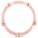 3/8 CTW Created Pink and Created White Sapphire Anniversary Band in Rose
Plated Sterling Silver