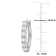 5/8 CT TW Diamond Hoop Earrings in 14K White Gold