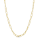 Fancy Paperclip Chain Necklace in Yellow Plated Sterling Silver