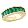 2 3/4 CTW Created Emerald Anniversary Band in Sterling Silver