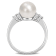 8-8.5MM Freshwater Cultured Pearl and 1/8 CT TW Diamond  Ring in
Sterling Silver