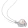 12-12.5MM Freshwater Cultured Pearl and 1 5/8 CT TGW Cubic Zirconia
Pendant in Sterling Silver