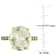 8 CTW Green Quartz and Peridot Cocktail Ring in Yellow Sterling Silver
with Black Rhodium