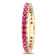 1 3/5 CT TGW Created Ruby Eternity Ring in 10K Yellow Gold