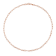 3.5MM Fancy Paper Clip Chain Necklace in Rose Plated Sterling Silver