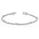 2 CT TGW Created Moissanite Station Bracelet in Sterling Silver