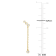 1/5 CT TGW Lab Grown Diamond Dangle Earrings iin 18K Yellow Gold Plated
Sterling Silver