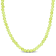 11 1/3ctw Peridot Beaded Necklace in Yellow Plated Sterling Silver