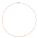 1.3MM Beaded Chain Necklace in Rose Plated Sterling Silver