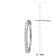 2 1/2 CT TGW Lab Grown Diamond Hoop Earrings in 14K White Gold