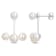 5-6.5MM Freshwater Cultured Pearl Dangle Earrings in 14K White Gold