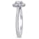 3/4 CT TGW Lab Grown Diamond Halo Engagement Ring in 14K White Gold
