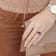 6 CT TGW Amethyst and Diamon Accent Wrapped Ring in Rose Plated Sterling Silver