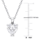 2 CT DEW Created Moissanite Solitaire Pendant with Chain in Sterling Silver