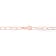 6.5MM Twisted Rolo Chain Bracelet in 18K Rose Gold Over Sterling Silver