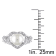 8-8.5MM Freshwater Cultured Pearl and 1/10 CT TW Diamond Open Heart Ring
in Sterling Silver