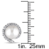 8-8.5MM Freshwater Cultured Pearl and 1/10 CT TW Daimond Halo Stud
Earrings in 10K White Gold