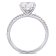2 CT DEW Created Moissanite and 1/10 CT TW Diamond Engagement Ring in
14K White Gold