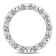 4 CT TGW Cubic Zirconia Heart Eternity Ring in Sterling Silver