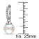 9-9.5 MM Freshwater Cultured Pearl and Diamond Accent Earrings in
Sterling Silver