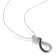 Diamond Infinity Pendant with Chain in Sterling Silver with Black Rhodium