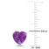 3 1/3 CT TGW Heart Amethyst Stud Earrings in Sterling Silver