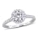 1 1/3 CT TW Lab-Grown Diamond Halo Ring in 14K White Gold