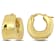 20MM Polished Huggie Earrings in 18K Yellow Gold Over Sterling Silver