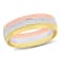 Men's 6mm Brushed Finish Wedding Band in 14K 3-Tone Gold