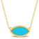 3 CT TGW Created Turquoise Necklace with Beaded Halo in Yellow Plated
Sterling Silver