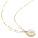 9-9.5MM Freshwater Cultured Pearl Halo Link Pendant with Chain in Yellow
Sterling Silver