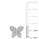 1/5 CT TDW Diamond Butterfly Stud Earrings in 10k White Gold