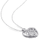1 1/4 CTW White Topaz Heart Locket Pendant with Chain in Sterling Silver