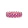 14K Rose Gold Ruby Oval Band Ring