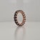 Black Sapphire Oval Band in 14K Gold