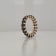 14K Yellow Gold Black Sapphire Oval Ring