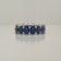 14K White Gold Blue Sapphire Oval Ring